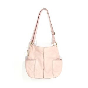 Fossil Lane NS Pale Pink Pebbeled Leather Croasbody Bag